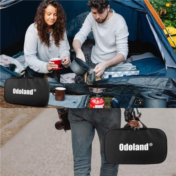 8 Pcs Camping Cookware Utensils Travel Set, Camp Kitchen Utensil Organizer - Picture 7 of 7